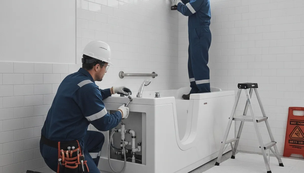 Walk in tub installation for Chicago, IL homes by On Call Plumbers